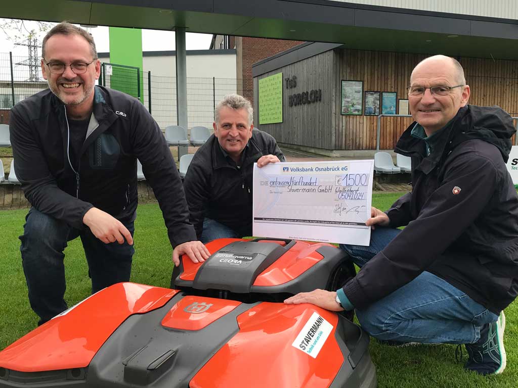Firma Stavermann spendet 1500 Euro