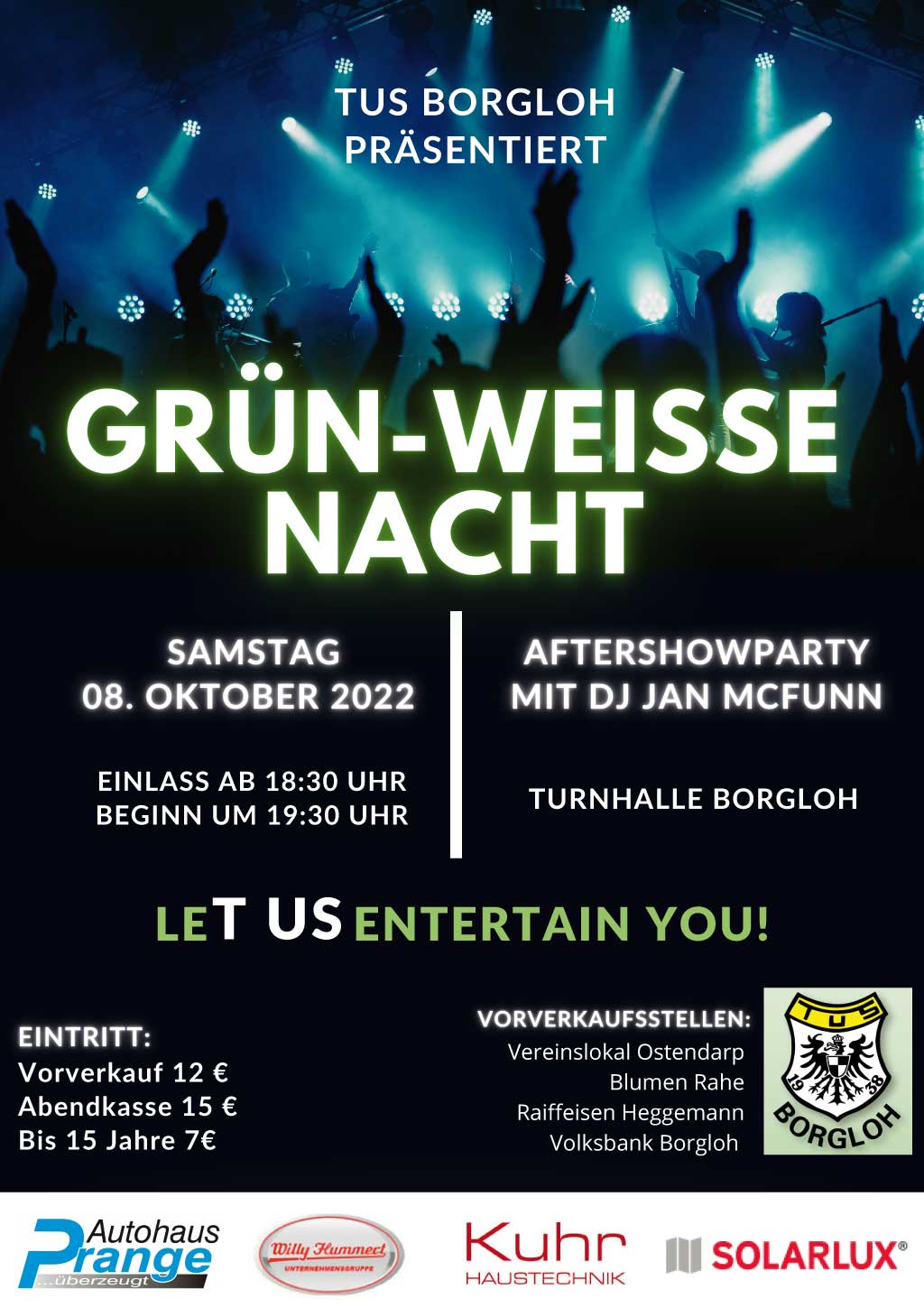 tus borgoh gruen weisse nacht 2022 plakat