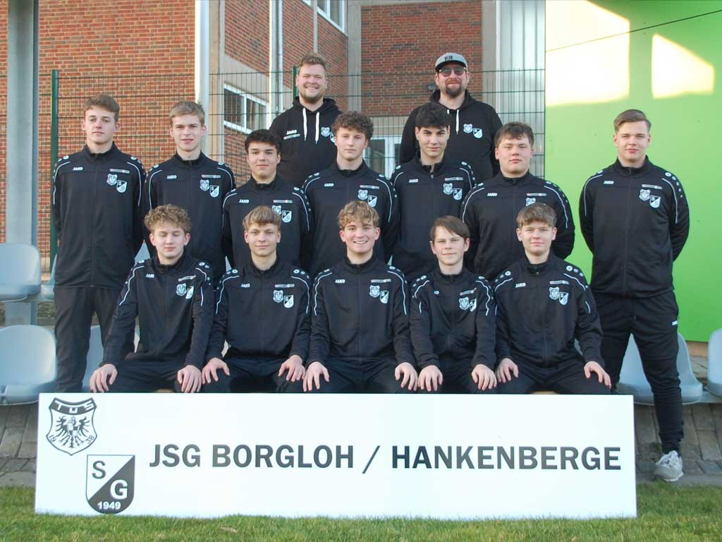 Neue Trainingsanzüge für die B der JSG Borgloh / Hankenberge