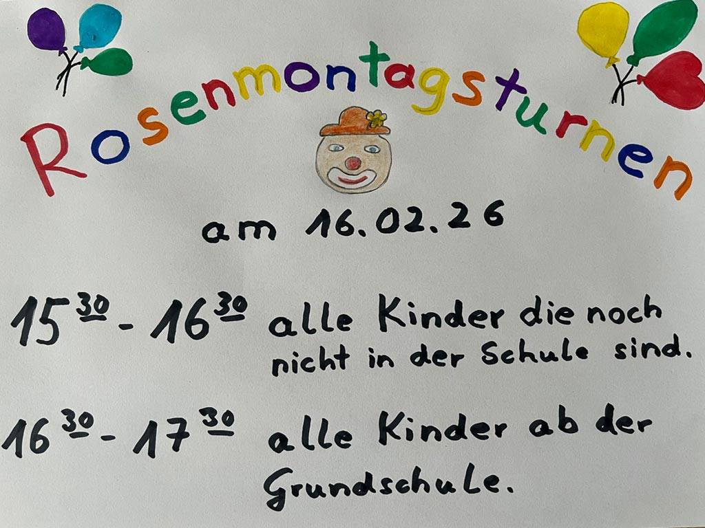 Rosenmontagsturnen am 16.02.202